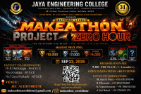 Makeathon: Project Zeroth Hour National Level Makeathon Poster